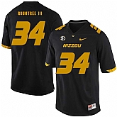 Missouri Tigers 34 Larry Rountree III Black Nike College Football Jersey Dzhi,baseball caps,new era cap wholesale,wholesale hats
